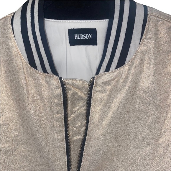 NWT Hudson Gene Rose Gold Bomber Jacket Size M - Picture 6 of 9